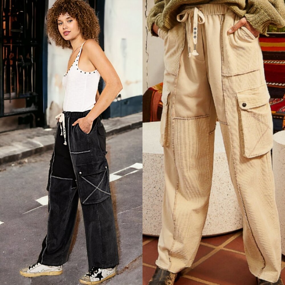63776 POL Drawstring Cargo Pants
